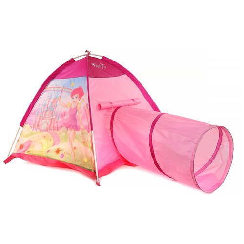 фото Палатка игровой домик домик феечки с туннелем it104643, розовый