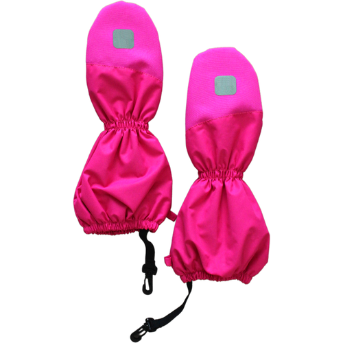 фото Варежки-краги мембранные на флисовой подкладке без утеплителя, ярко-розовый, размер 3 superdetki