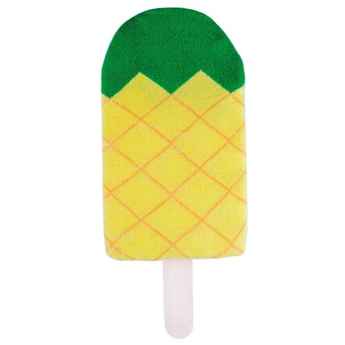 фото Носки doiy icepop pineapple, размер one size, желтый/зеленый