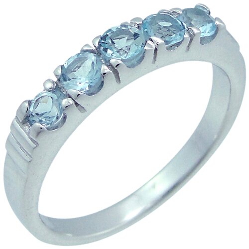 фото Balex кольцо 1405937621 из серебра 925 пробы с топазом голубым природным, размер 19