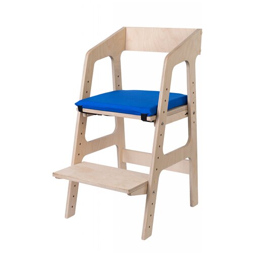 фото Комплект: растущий стул alpika-brand eco materials egoza и подушка синий