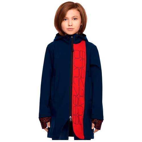 фото Куртка bask демисезонная, размер 146, синий, красный
