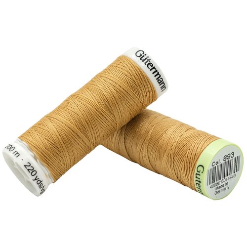 фото Набор швейных нитей (744506 нить top stitch 30м, 748277 нить sew-all 200м) 2шт/упак гутерманн, 893 бежево-желтый gutermann