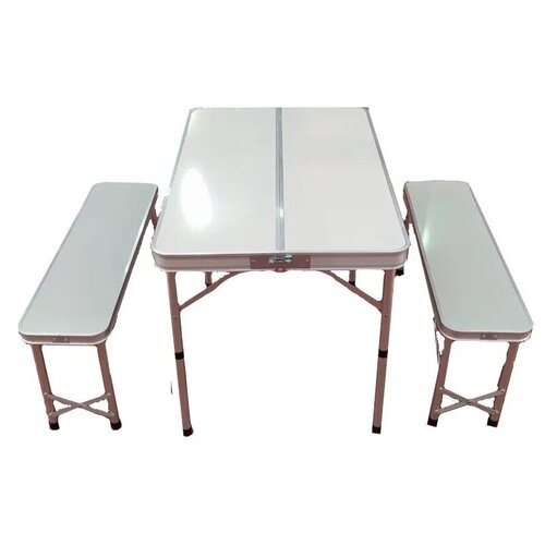 фото Складной стол со скамейками из бабмука ch 007 mimiroutdoor