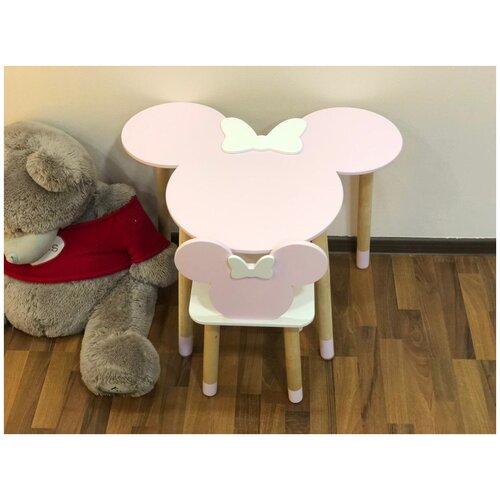 фото Детский комплект "минни" стол +стул детская мебель "панда"