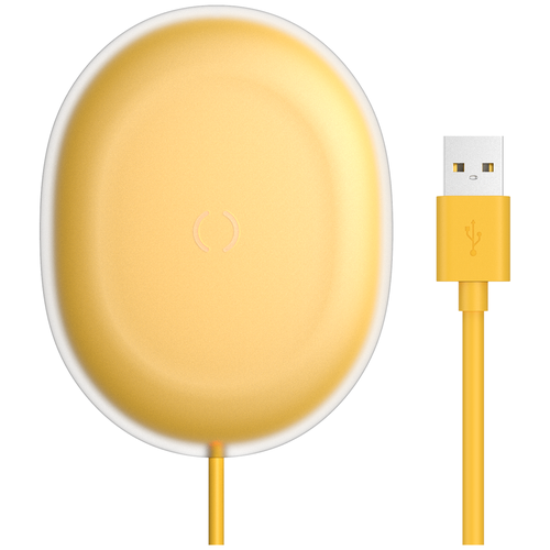 фото Беспроводное зарядное устройство wxgd-0y baseus jelly wireless charger 15w yellow, желтый