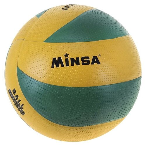 фото Мяч волейбольный pu, размер 5, pu, бутиловая камера, клееный, 250 г minsa