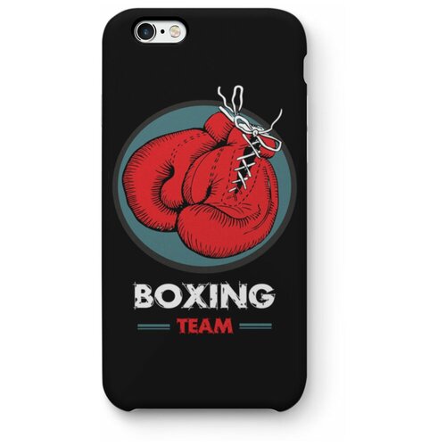фото Чехол для iphone 8/se 2020 "boxing team", черный exsport