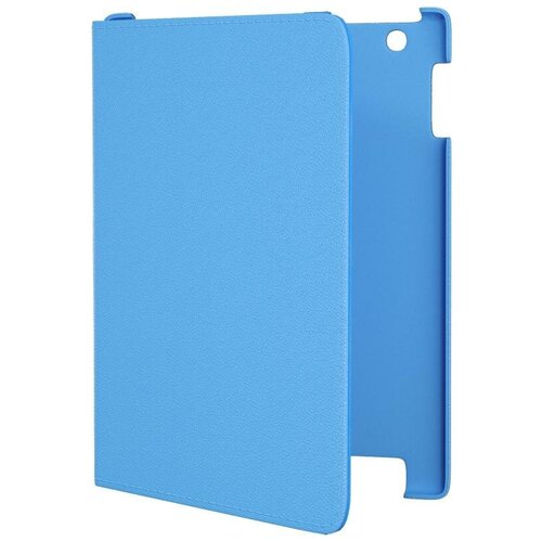 фото Кожаный чехол gsmin series rt для ipad 2/3 и ipad 4 вращающийся (голубой)