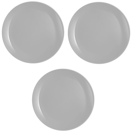 фото Набор тарелок, тарелка обеденная дивали гранит, luminarc, 3 штуки, диаметр 25см