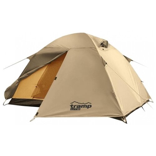 фото Палатка кемпинговая трехместная tramp tourist 3, песочный