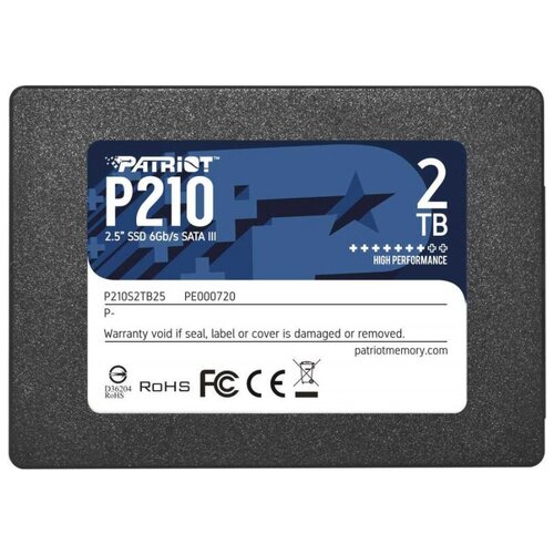 фото Ssd жесткий диск sata2.5" 2tb p210 p210s2tb25 patriot patriot memory