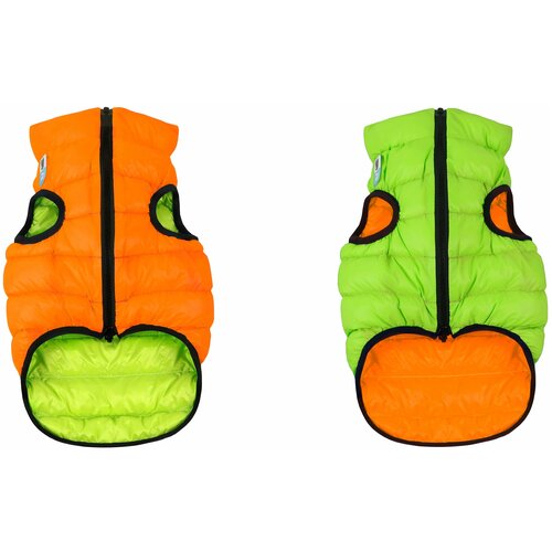фото Airyvest курточка двухсторонняя эйривест, размер s 40, оранжево- салатовая. спина: 52-54см, объем груди: 38-40см