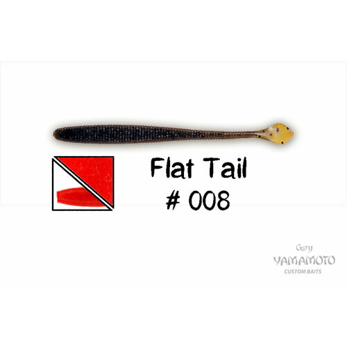 фото Higashi приманка gary yamamoto flat tail 4.5" #008