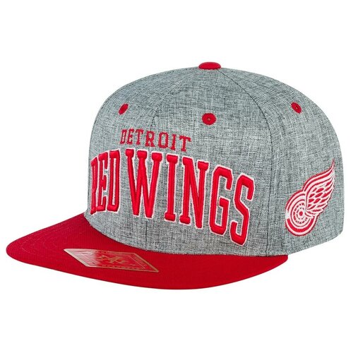 фото Бейсболка american needle арт. 42992a-drw detroit red wings stanton nhl (серый / красный), размер uni