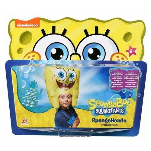 фото Spongebob шляпа надувная в виде персонажа - спанч боб смеется