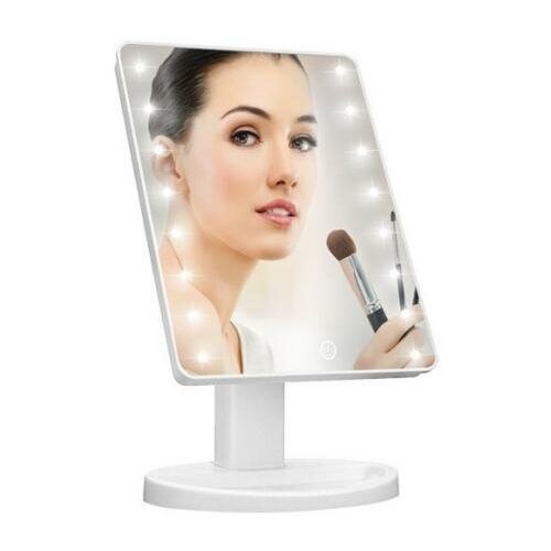 фото Косметическое зеркало с подсветкой large led mirror 22l (tdk-015-22l) настольное зеркало