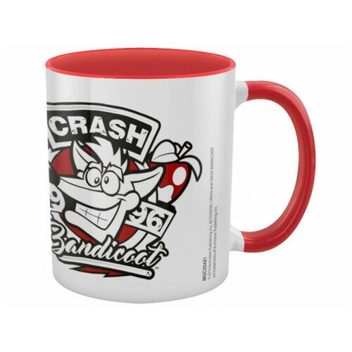 фото Кружка pyramid coloured inner mug crash bandicoot: 1996 emblem red
