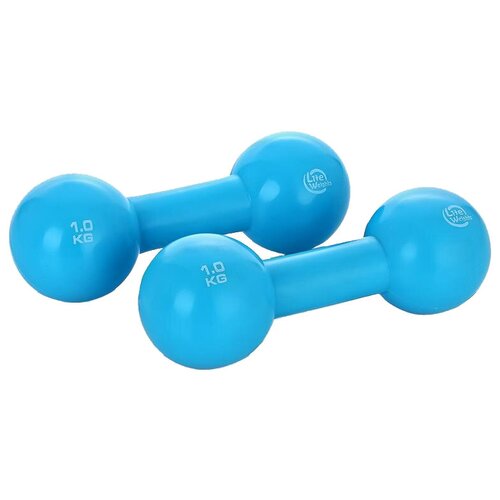 фото Набор гантелей цельнолитых lite weights 3967eg 2x1 кг