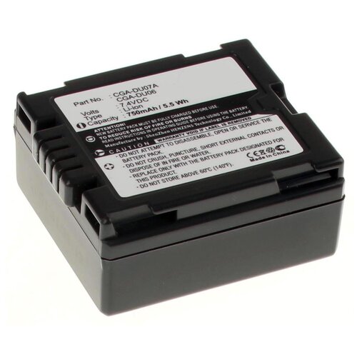 Фото - Аккумуляторная батарея iBatt 750mAh для Hitachi DZ-MV580E, DZ-MV550E, DZ-BX35E, DZ-GX5060SW, DZ-MV550, для Panasonic PV-GS180, PV-GS250, PV-GS500, VDR-D100 аккумуляторная батарея для видеокамеры hitachi dz bd cga du21 7 4v 2160mah