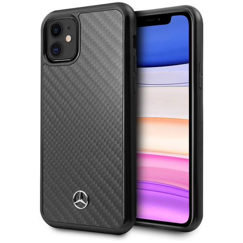 фото Чехол-накладка cg mobile mercedes-benz real carbon для iphone 11 черный