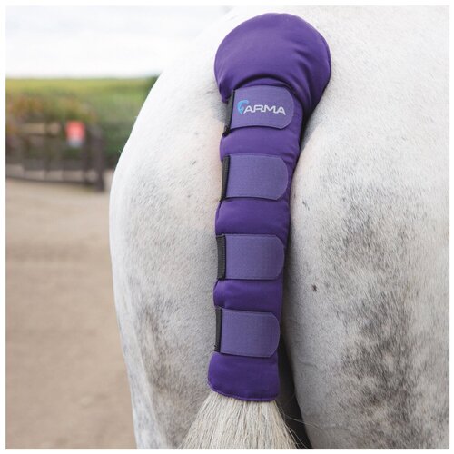 фото Защита для лошадей shires нахвостник транспортировочный arma comfort фиолетовый