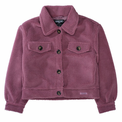 фото Куртка staccato, демисезон/зима, средней длины, размер 152, фиолетовый