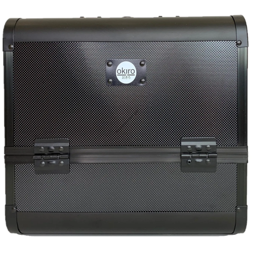 фото Бьюти кейс для косметики okiro mc 074 (черный) /чемоданчик для косметики / органайзер для бижутерии/ бьюти бокс для мастера