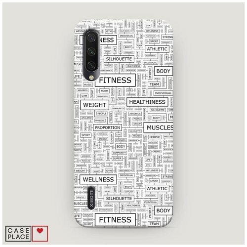 фото Чехол пластиковый xiaomi mi a3 спортивные таблички case place