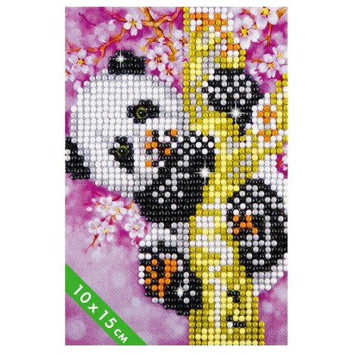 фото Maxi art набор алмазной вышивки панда ma-kn0260-5, 10х15 см