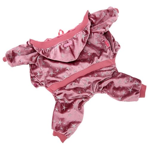 фото For my dogs костюм для собак утепленный велюр розовый fw818-2019 (10) formydogs