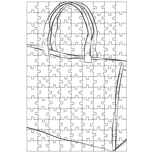 фото Магнитный пазл 27x18см."сумка, аксессуары, пляжная сумка" на холодильник lotsprints