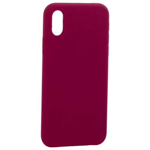 фото Чехол для iphone xs/ x (5.8") силиконовый mitrifon maroon бордовый №52