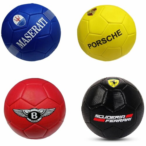 фото Яркий детский футбольный мяч размер 5, диаметр 21 см, 4 цвета, с логотипом, 7875 zhorya