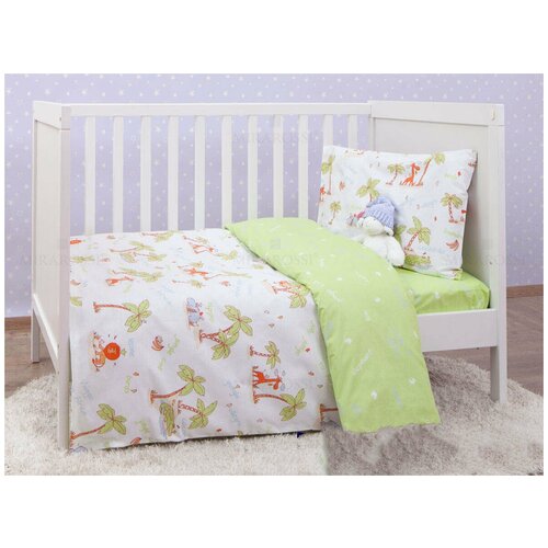 фото Mirarossi детское постельное белье garvan цвет: зеленый br25077 (110х140 см)