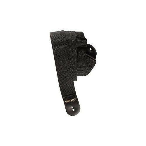 фото Jackson 2' poly guitar strap black ремень для гитары/бас-гитары