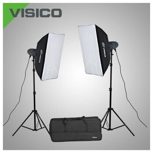 Комплект импульсного света Visico VL PLUS 300 Soft Box KIT с сумкой стойка для света visico ls 8008k 247 см