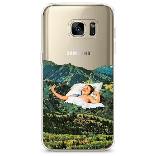 фото Силиконовый чехол "скалолаз в космосе" на samsung galaxy s7 edge / самсунг галакси с 7 эдж case place