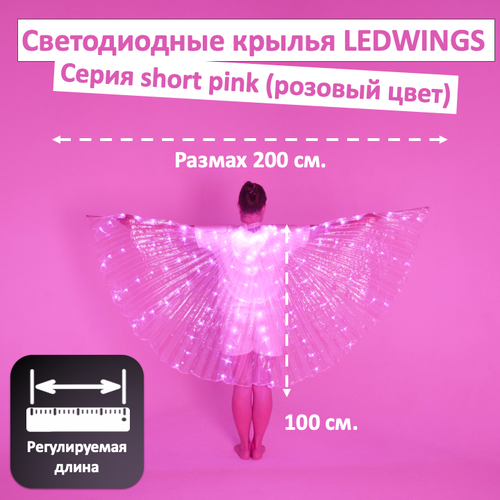 фото Светодиодные крылья ledwings для танца pink