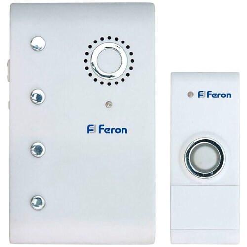 фото Звонок с кнопкой feron e-367 электронный беспроводной (количество мелодий: 35)