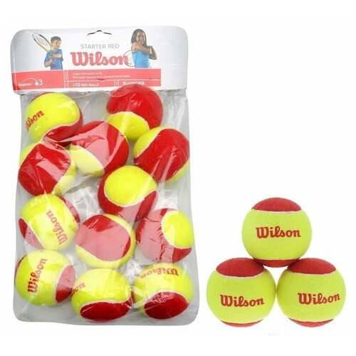 фото Мяч wilson starter red wrt137100 желтый/красный