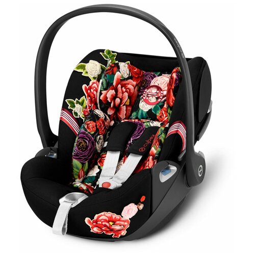 фото Автокресло-переноска группа 0+ (до 13 кг) cybex cloud z i-size, spring blossom dark