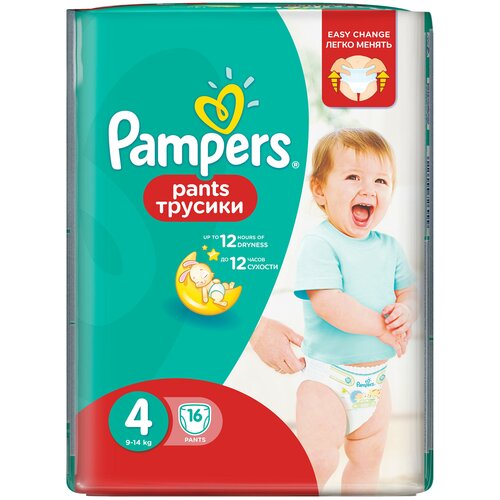 фото Pampers трусики pants 4 (9-14 кг), 16 шт.