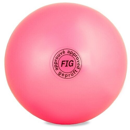 фото Мяч для художественной гимнастики larsen ab2803, 15 см, розовый