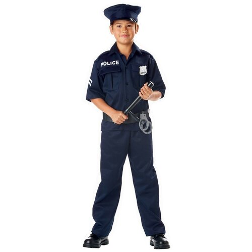 фото Костюм california costumes полиция 00343, синий, размер s (6-8 лет)