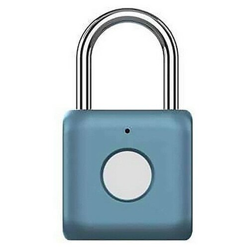 фото Навесной замок с отпечатком пальца xiaomi smart fingerprint lock padlock yd-k1 blue