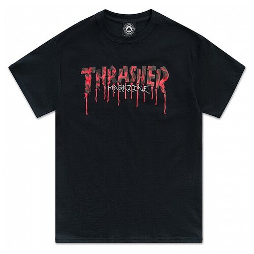 фото Футболка thrasher blood drip s/s 2022 black