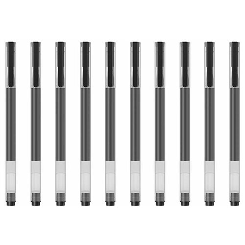 фото Набор гелевых ручек xiaomi mi high- capacity gel pen (10- pack) black bhr4603gl