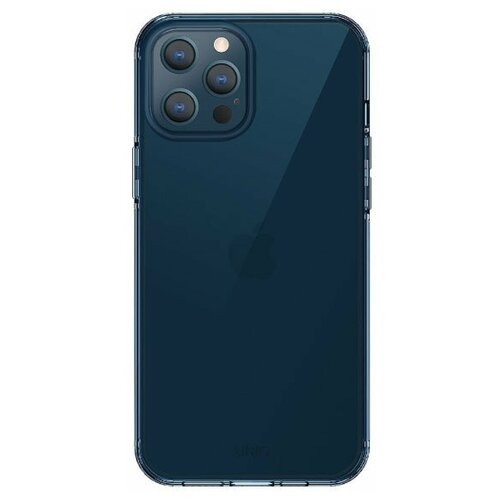 фото Чехол uniq air fender anti-microbial (ip6.7hyb(2020)-airfblu) для iphone 12 pro max, синий