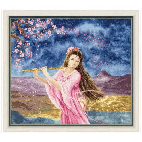 фото Набор для вышивания «золотое руно» мг-023 девушка с флейтой